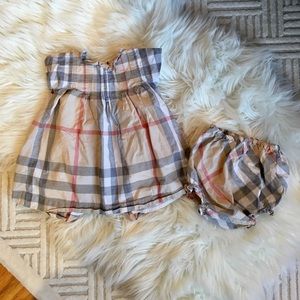 Burberry Check Shift Dress with Diaper Cover